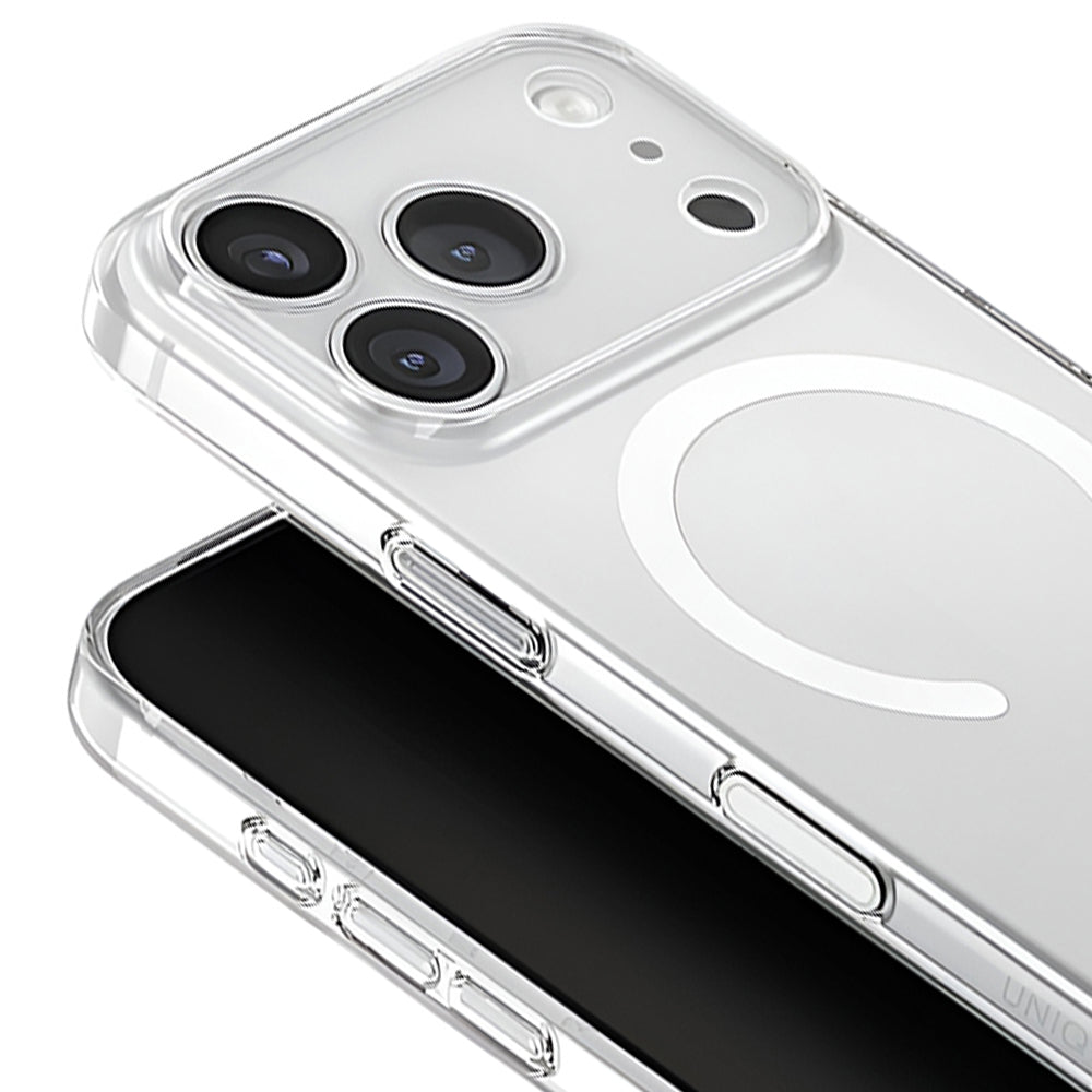 MagSafe hoes voor Apple iPhone 17 Pro, UNIQ, AirSuit MagClick, Transparant