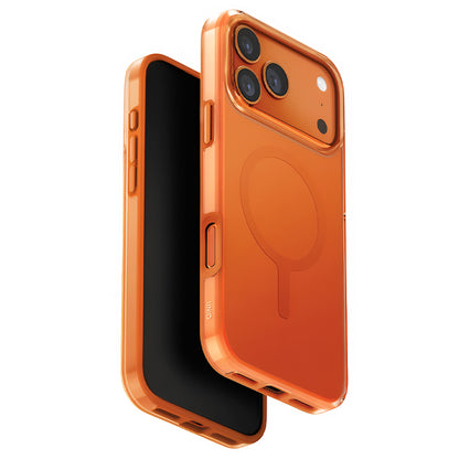 MagSafe hoesje voor Apple iPhone 17 Pro, UNIQ, Clario MagClick, Oranje