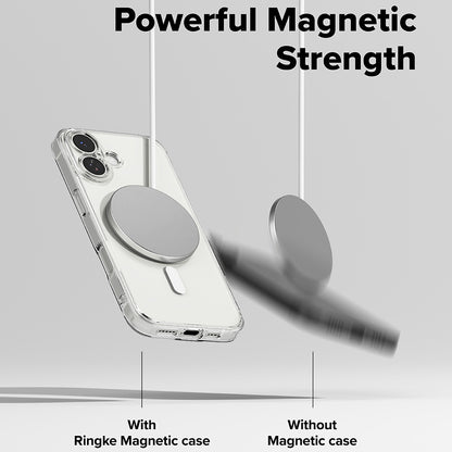 MagSafe hoesje voor Apple iPhone 17, Ringke, Fusion, Transparant