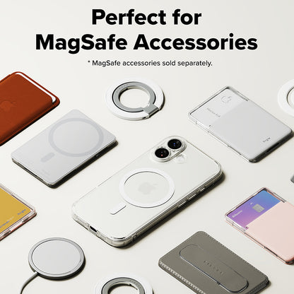MagSafe hoesje voor Apple iPhone 17, Ringke, Fusion, Transparant