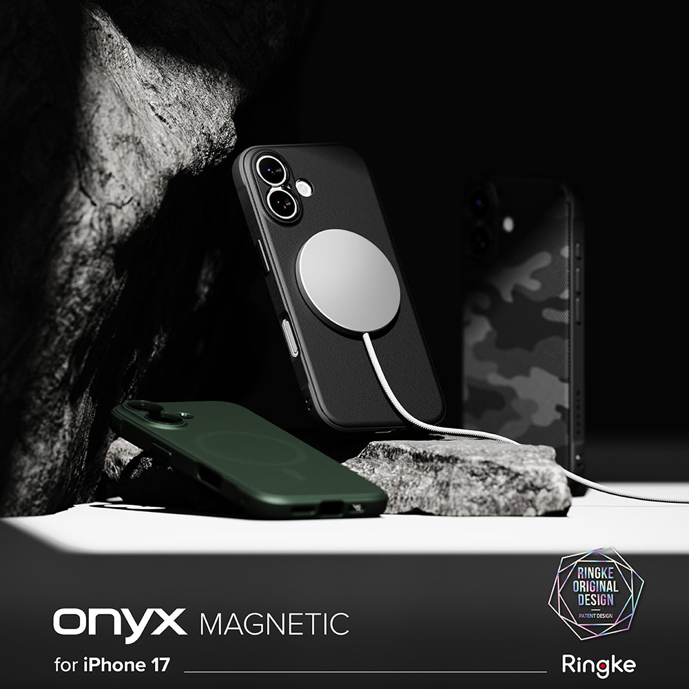 MagSafe hoes voor Apple iPhone 17, Ringke, Onyx, Zwart