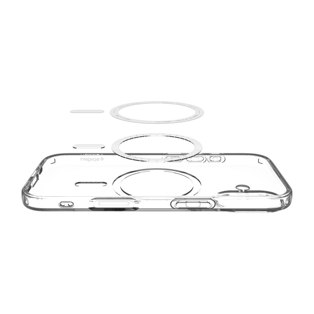 MagSafe hoesje voor Apple iPhone 17, Spigen, Liquid Crystal, Wit