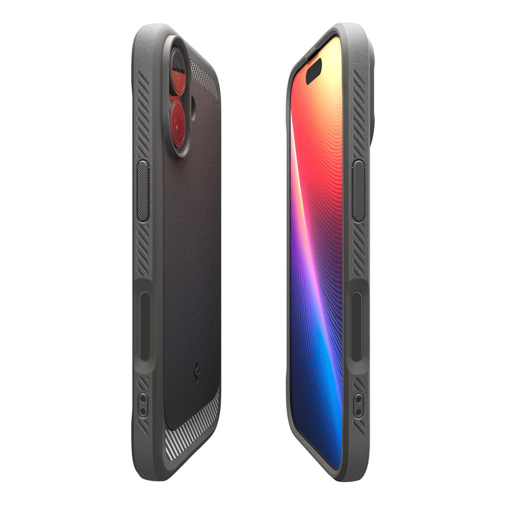 MagSafe hoesje voor Apple iPhone 17, Spigen, Rugged Armor, Gri