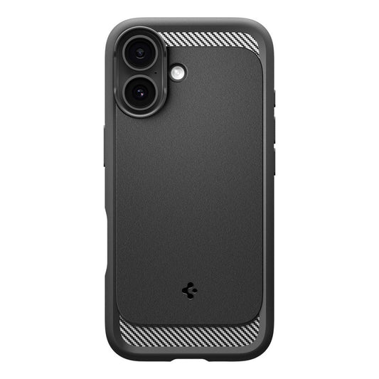 MagSafe hoesje voor Apple iPhone 17, Spigen, Rugged Armor, Matzwart