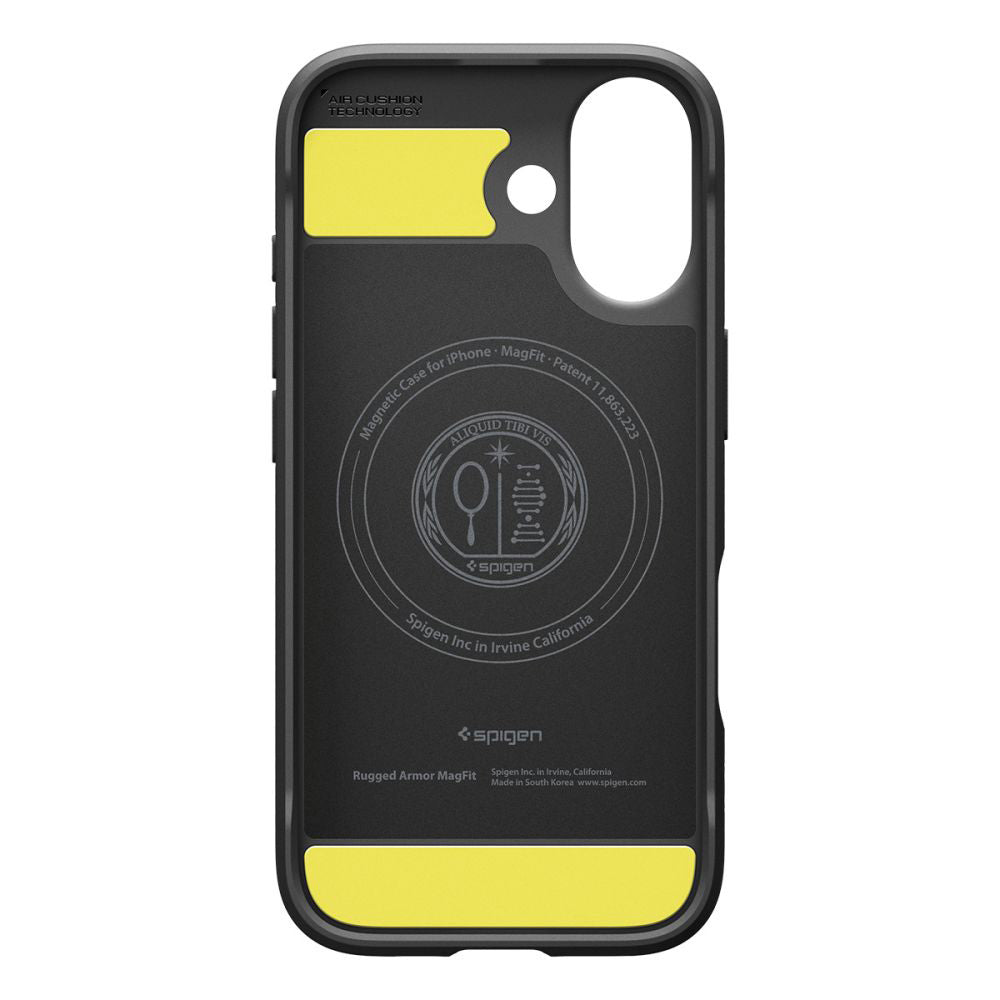MagSafe hoesje voor Apple iPhone 17, Spigen, Rugged Armor, Matzwart