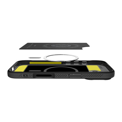 MagSafe hoesje voor Apple iPhone 17, Spigen, Rugged Armor, Matzwart