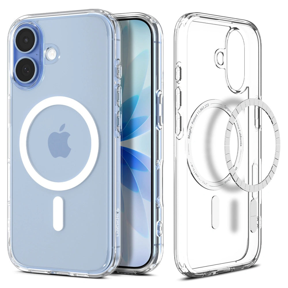 MagSafe hoesje voor Apple iPhone 17, Spigen, Ultra Hybrid, Wit