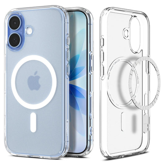 MagSafe hoesje voor Apple iPhone 17, Spigen, Ultra Hybrid, Satijnwit