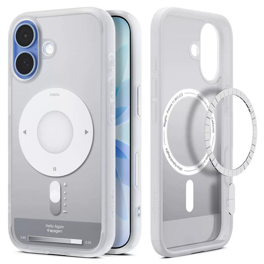 MagSafe hoes voor Apple iPhone 17, Spigen, Ultra Hybrid Classic, Zilver
