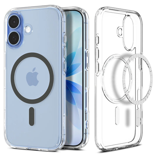 MagSafe hoesje voor Apple iPhone 17, Spigen, Ultra Hybrid, Gri