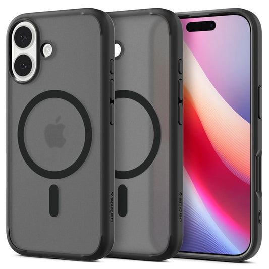 MagSafe hoesje voor Apple iPhone 17, Spigen, Ultra Hybrid, Satijnzwart