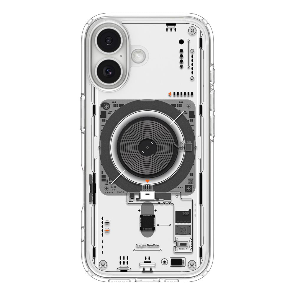 MagSafe hoesje voor Apple iPhone 17, Spigen, Ultra Hybrid Neo One, Transparant