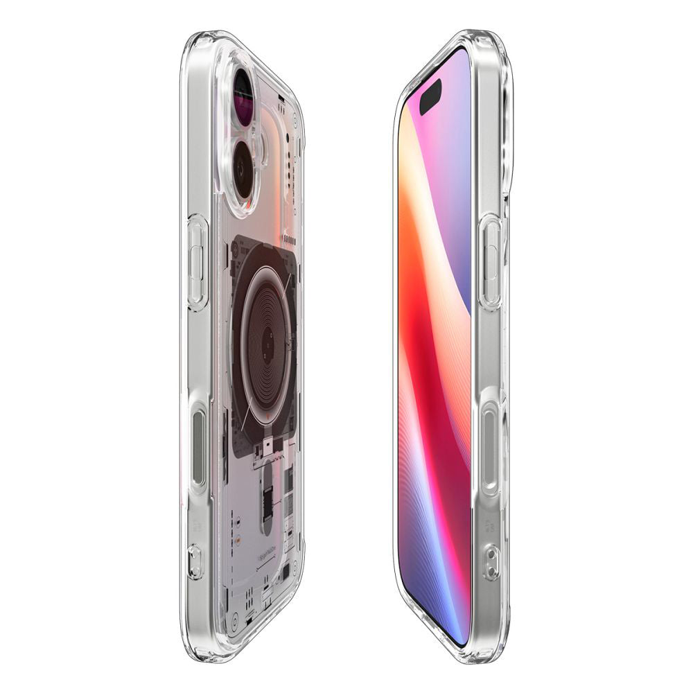MagSafe hoesje voor Apple iPhone 17, Spigen, Ultra Hybrid Neo One, Transparant