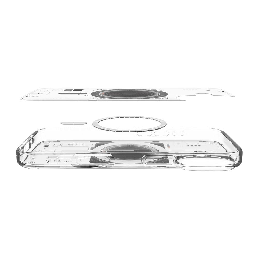 MagSafe hoesje voor Apple iPhone 17, Spigen, Ultra Hybrid Neo One, Transparant