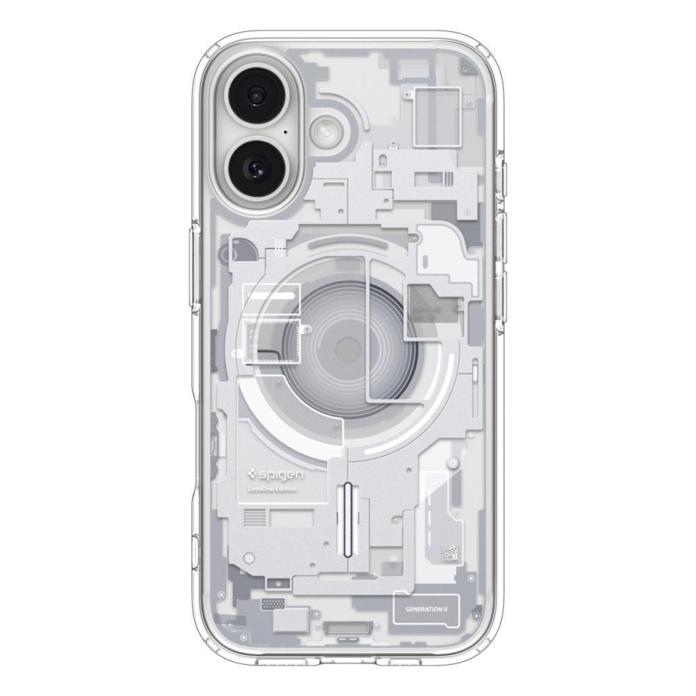 MagSafe hoesje voor Apple iPhone 17, Spigen, Ultra Hybrid Zero One, Wit