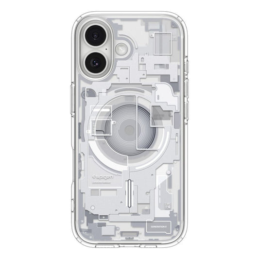 MagSafe hoesje voor Apple iPhone 17, Spigen, Ultra Hybrid Zero One, Wit
