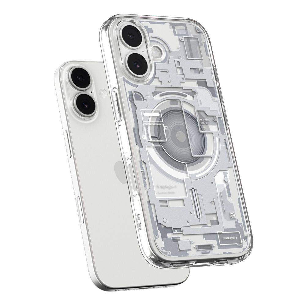 MagSafe hoesje voor Apple iPhone 17, Spigen, Ultra Hybrid Zero One, Wit
