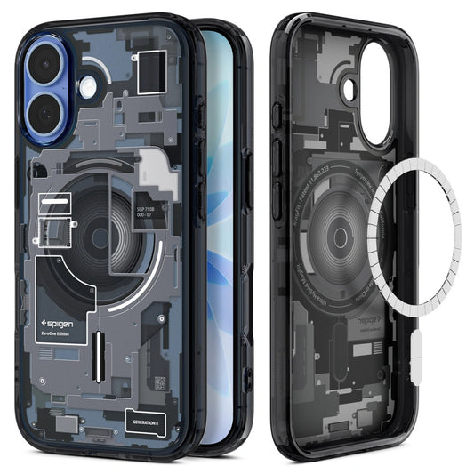 MagSafe hoesje voor Apple iPhone 17, Spigen, Ultra Hybrid Zero One, Zwart