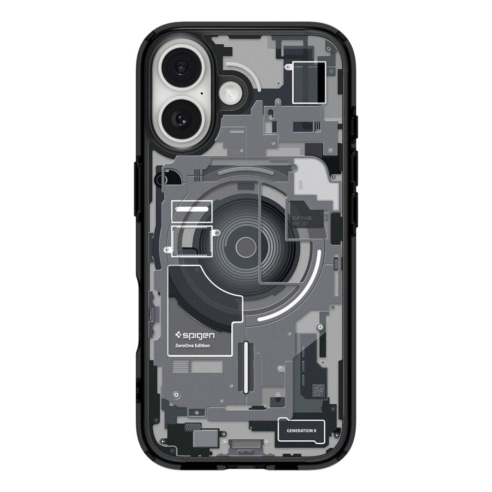 MagSafe hoesje voor Apple iPhone 17, Spigen, Ultra Hybrid Zero One, Zwart