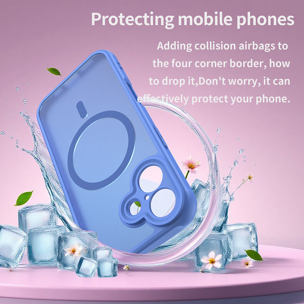 MagSafe hoesje voor Apple iPhone 17, Techsuit, HaloFrost II, Blauw