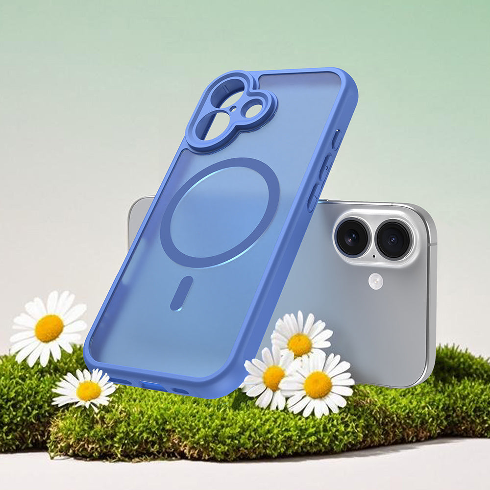 MagSafe hoesje voor Apple iPhone 17, Techsuit, HaloFrost II, Blauw