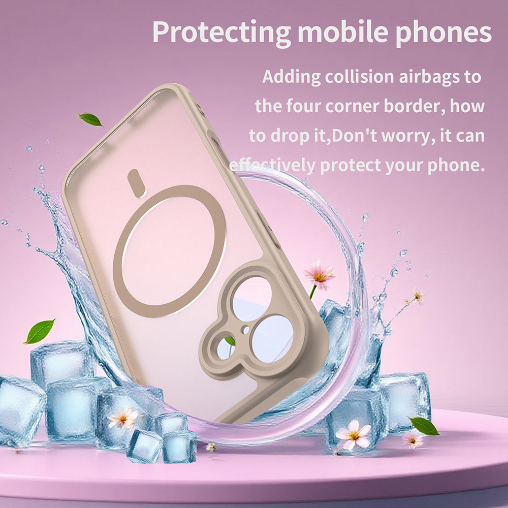 MagSafe hoesje voor Apple iPhone 17, Techsuit, HaloFrost II, Goud