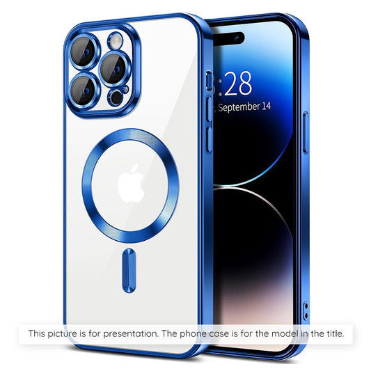 MagSafe hoesje voor Apple iPhone 17, Techsuit, Luxury Crystal, Blauw