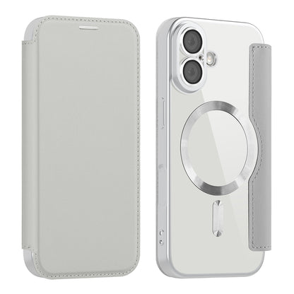 MagSafe hoes voor Apple iPhone 17, Techsuit, SmartMag Book, Gri