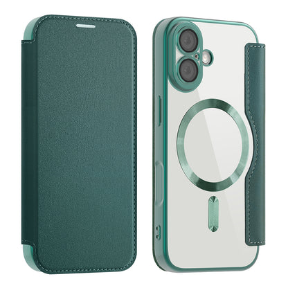 MagSafe hoes voor Apple iPhone 17, Techsuit, SmartMag Book, Groen