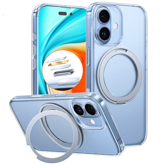 MagSafe hoesje voor Apple iPhone 17, Torras, Ostand Pro, Transparant