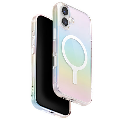 MagSafe hoesje voor Apple iPhone 17, UNIQ, Iridescia MagClick, Meerkleurig