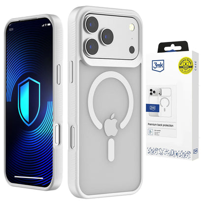 MagSafe-hoesje voor Apple iPhone 18 Pro / 17 Pro, 3MK, Smoke MagCase, wit