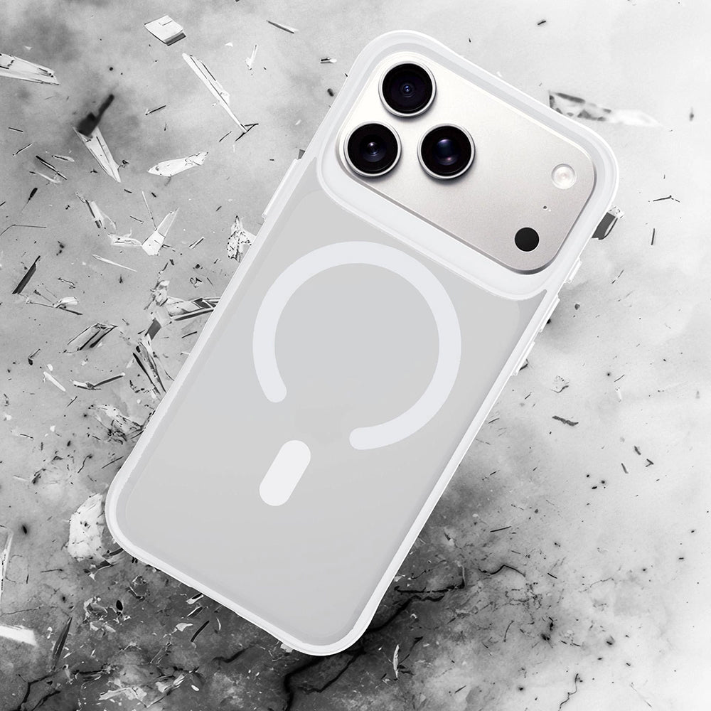 MagSafe-hoesje voor Apple iPhone 18 Pro / 17 Pro, 3MK, Smoke MagCase, wit