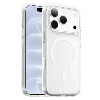 MagSafe-hoesje voor Apple iPhone 18 Pro / 17 Pro, Blueo, Crystal Pro Anti-Drop Glitter, transparant