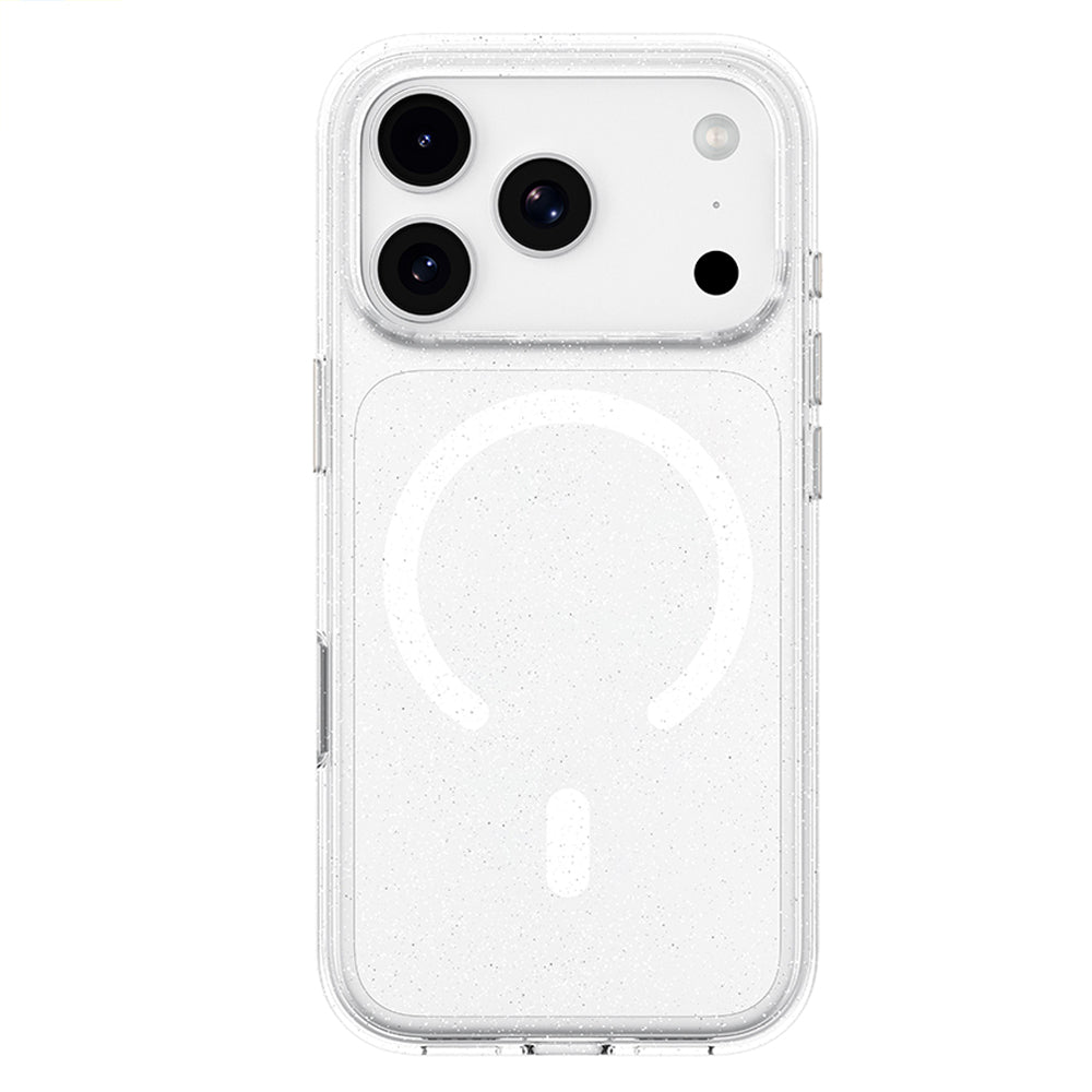 MagSafe-hoesje voor Apple iPhone 18 Pro / 17 Pro, Blueo, Crystal Pro Anti-Drop Glitter, transparant