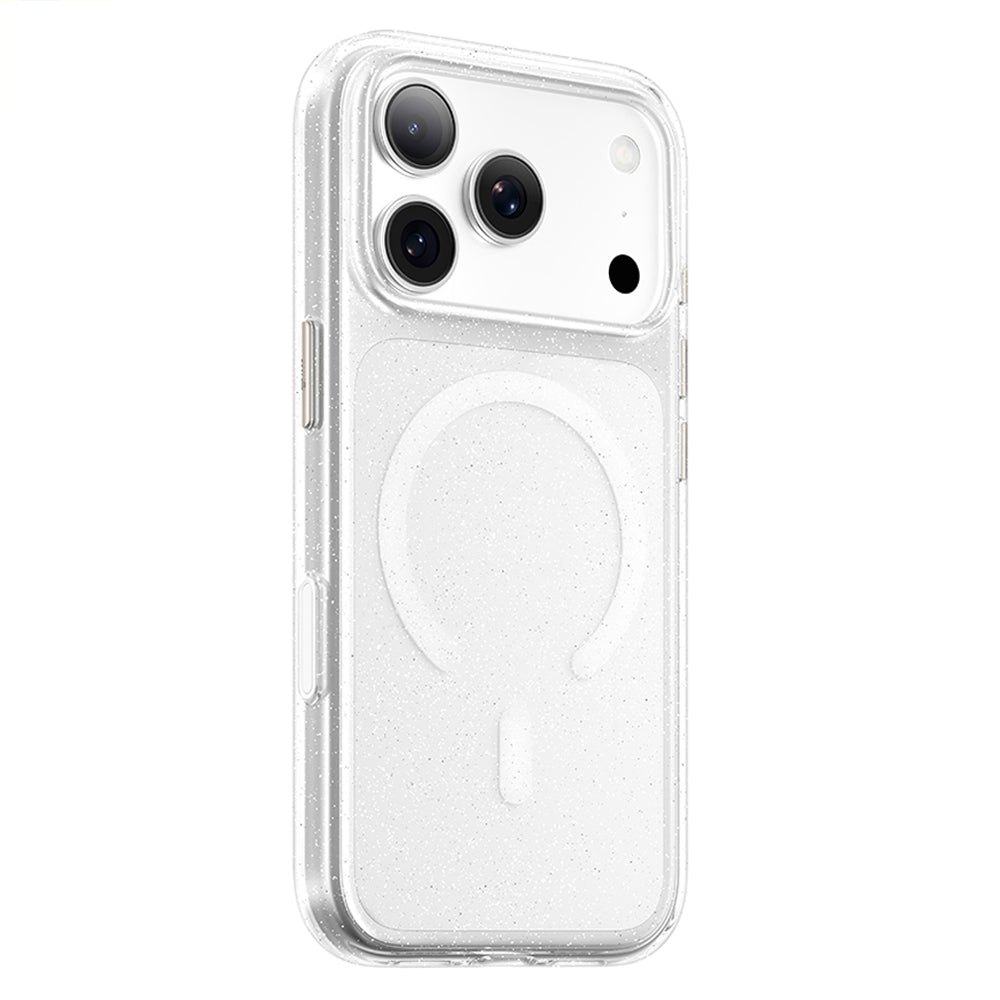 MagSafe-hoesje voor Apple iPhone 18 Pro / 17 Pro, Blueo, Crystal Pro Anti-Drop Glitter, transparant