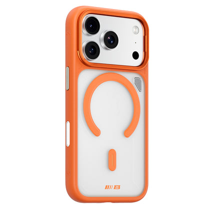 MagSafe-hoesje voor Apple iPhone 18 Pro / 17 Pro, Blueo, Heat Dissipation Stand, transparant satijnoranje