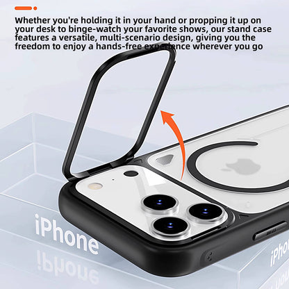 MagSafe-hoesje voor Apple iPhone 18 Pro / 17 Pro, Blueo, Heat Dissipation Stand, transparant satijnoranje