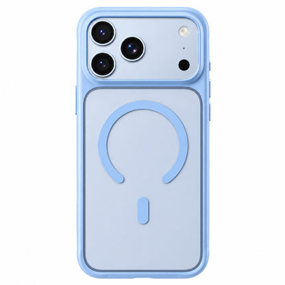 MagSafe-hoesje voor Apple iPhone 18 Pro / 17 Pro, Blueo, huidvriendelijk en schokbestendig, satijnblauw