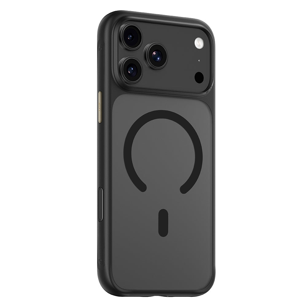MagSafe-hoesje voor Apple iPhone 18 Pro / 17 Pro, Blueo, huidvriendelijk en schokbestendig, satijnzwart