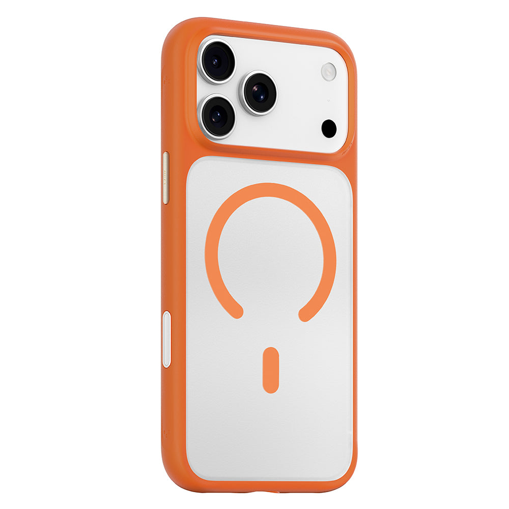 MagSafe-hoesje voor Apple iPhone 18 Pro / 17 Pro, Blueo, huidvriendelijk en schokbestendig, satijnoranje