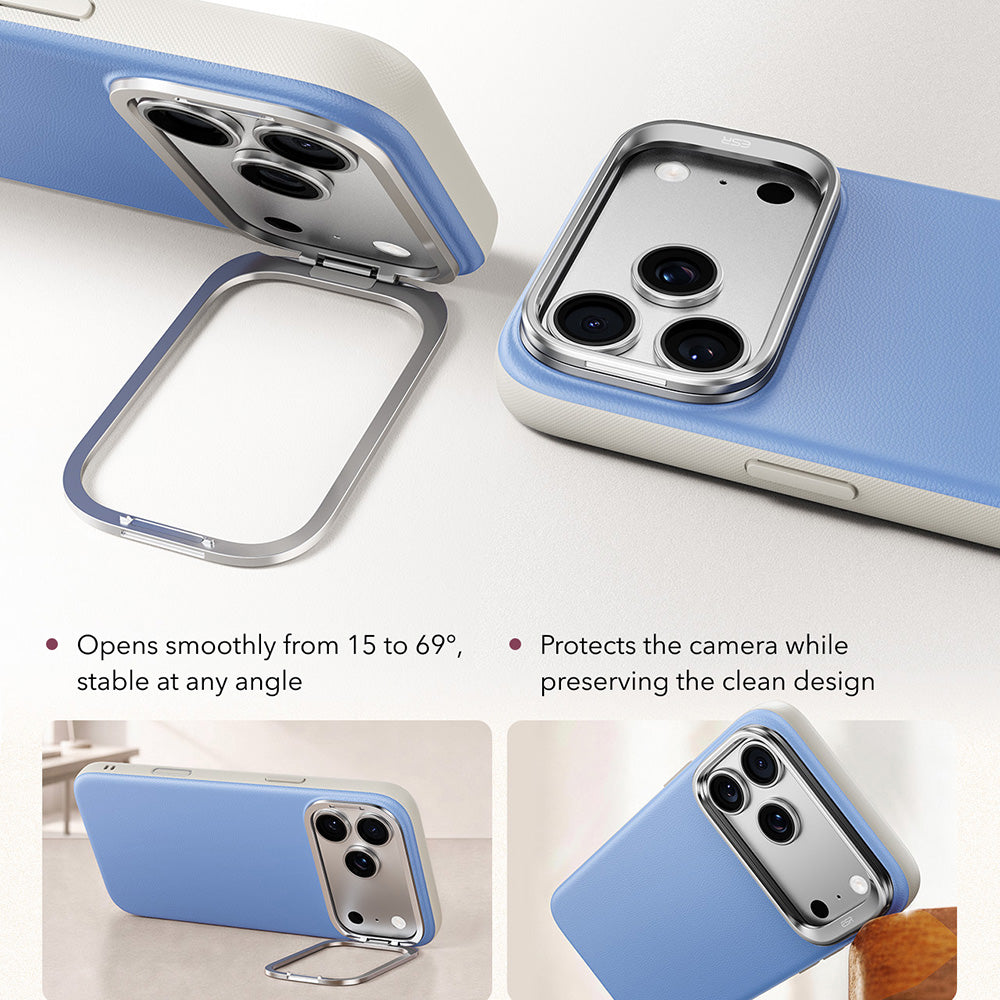 MagSafe-hoes voor Apple iPhone 18 Pro / 17 Pro, ESR, Atelier met standaard, Blauw