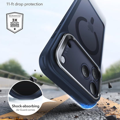 MagSafe-hoes voor Apple iPhone 18 Pro / 17 Pro, ESR, Classic Hybrid Kickstand, Satin Blauw