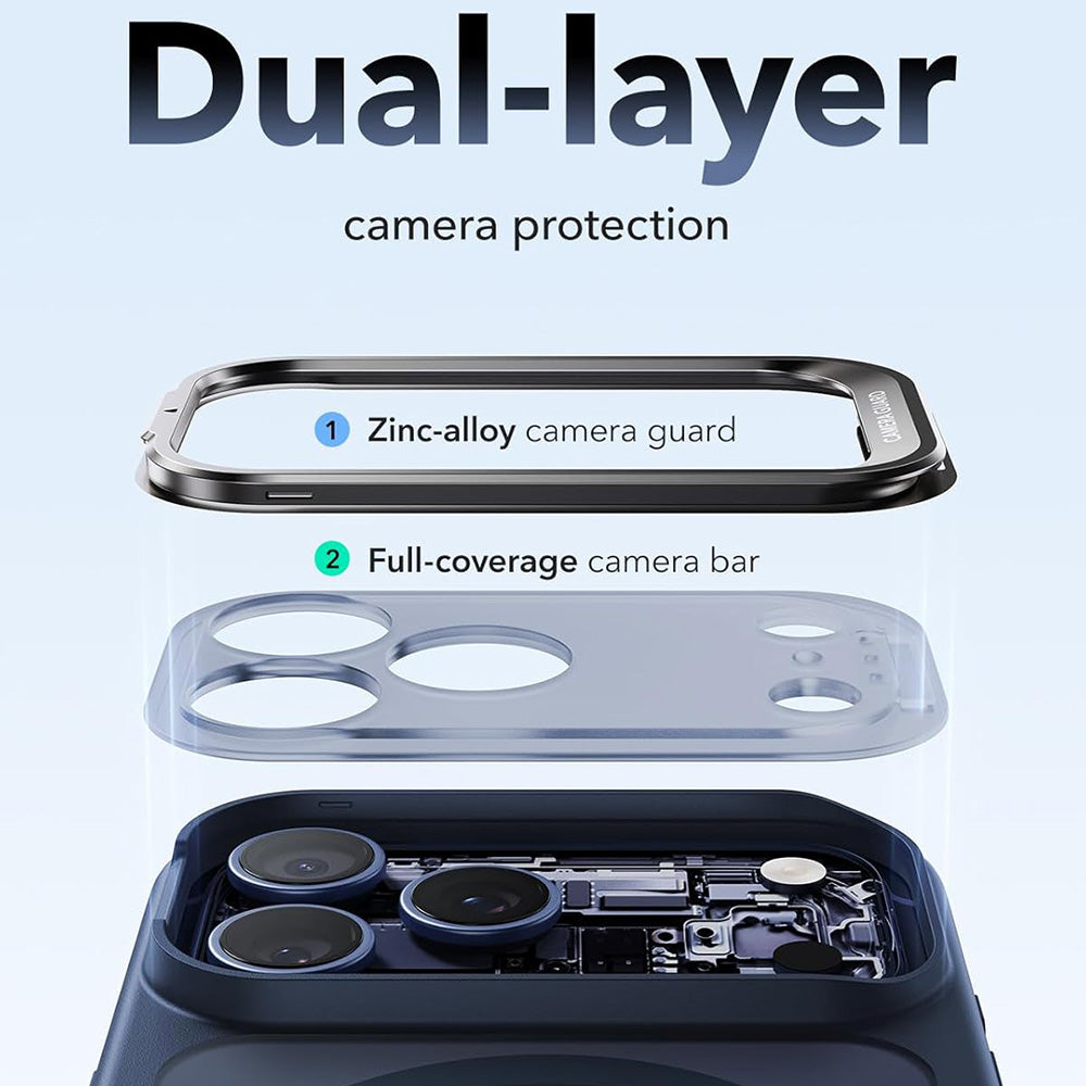 MagSafe-hoes voor Apple iPhone 18 Pro / 17 Pro, ESR, Classic Hybrid Kickstand, Satin Blauw