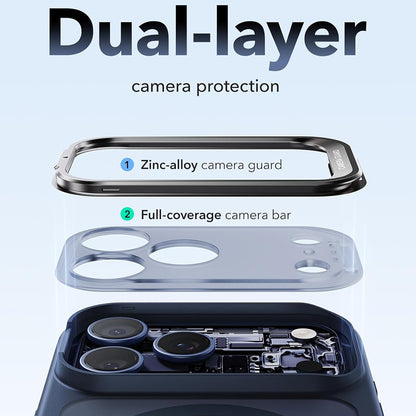 MagSafe-hoes voor Apple iPhone 18 Pro / 17 Pro, ESR, Classic Hybrid Kickstand, Satin Blauw