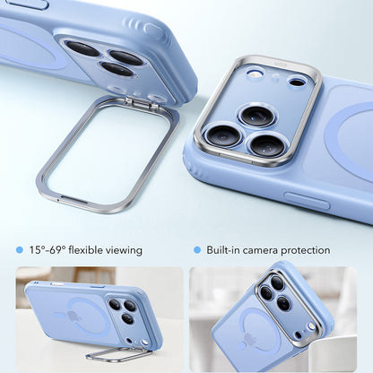 MagSafe-hoesje voor Apple iPhone 18 Pro / 17 Pro, ESR, Classic Hybrid Kickstand, Satin Blauw