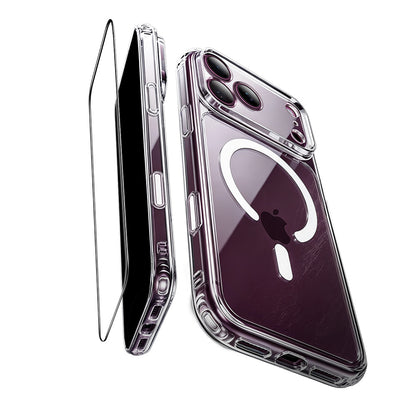 MagSafe-hoesje voor Apple iPhone 18 Pro / 17 Pro, ESR, Classic Hybrid met schermbeschermer, Transparant