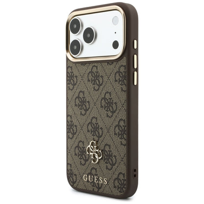 MagSafe-hoesje voor Apple iPhone 18 Pro / 17 Pro, Guess, 4G Cardslot, bruin