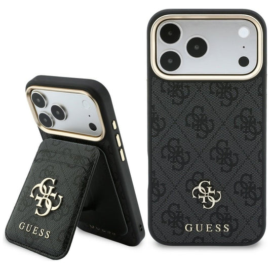 MagSafe-hoesje voor Apple iPhone 18 Pro / 17 Pro, Guess, 4G Cardslot, zwart