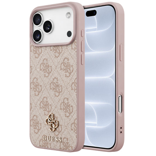 MagSafe-hoesje voor Apple iPhone 18 Pro / 17 Pro, Guess, 4G Small and Classic, Roze